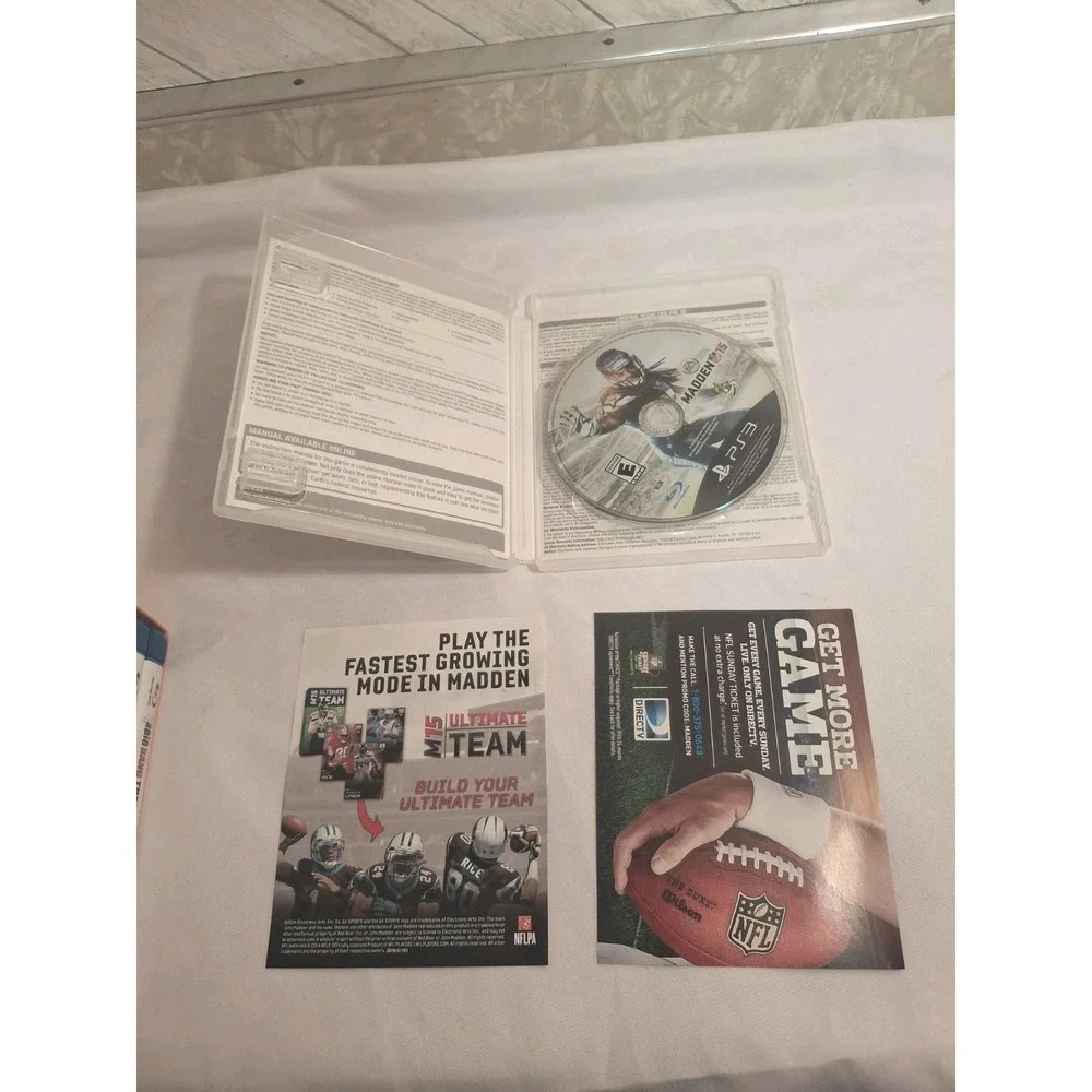 EA Sports Madden NFL 15 PS3 2014 E Rated Online Play Manual Included